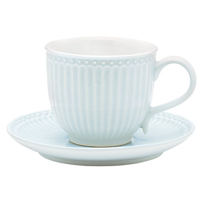 GreenGate Cup & saucer Alice pale blue 225 ml - Click Image to Close