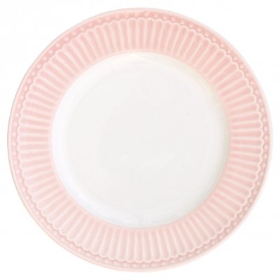 GreenGate Dessert Plate (small plate) Alice pale pink Ø 17.5 cm