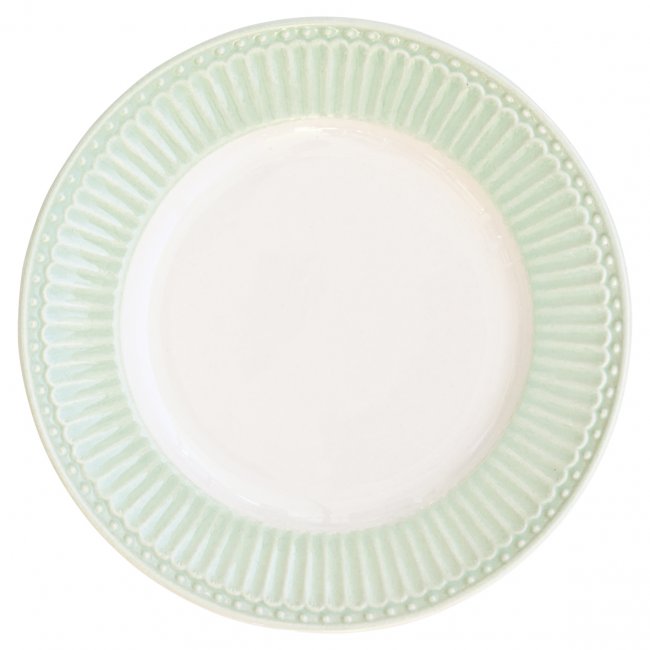 GreenGate Dessert Plate (small plate) Alice pale green Ø 17.5 cm - Click Image to Close