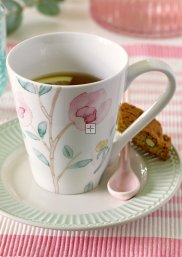 GreenGate Porcelain Spoon Alice pale pink L 16 cm