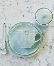 GreenGate Porcelain Spoon Alice pale blue L 16 cm