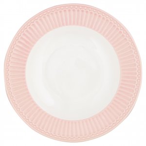 GreenGate Deep plate - Soupplate Alice pale pink Ø 21.5 cm