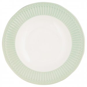 GreenGate Deep plate Alice pale green Ø 21.5 cm