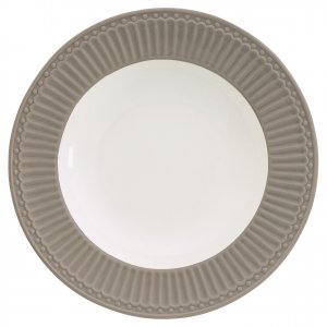 GreenGate Tiefer Teller / Deep Plate Alice warm grey Ø 21.5 cm