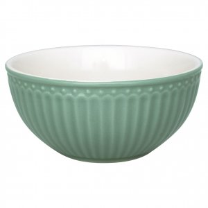 GreenGate Müslischüssel - Cereal Bowl Alice Dusty green Ø 14 cm | 500 ml