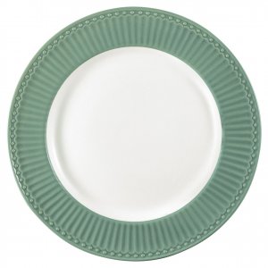 GreenGate Speiseteller - Dinner Plate Alice dusty green Ø 26.5 cm