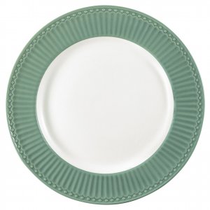 GreenGate Dinner plate Alice Dusty green Ø 26.5 cm