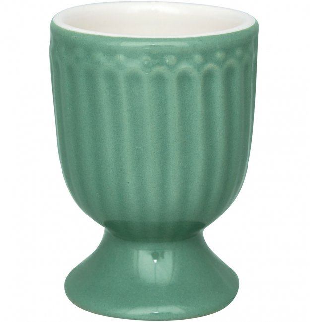 GreenGate Egg cup Alice dusty green Ø 5 cm H 6.5 cm - Click Image to Close