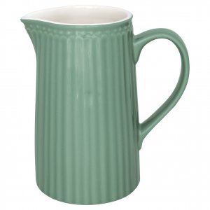 GreenGate Jug Alice dusty green (1 Liter) H 17.6 cm