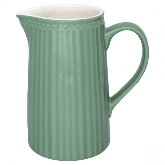 GreenGate Schenkkan Alice dusty groen (1 Liter) H 17.6 cm - Klik op de afbeelding om het venster te sluiten