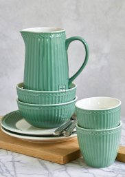 GreenGate Becher (latte cup) Alice dusty green 300 ml - Ø 10 cm