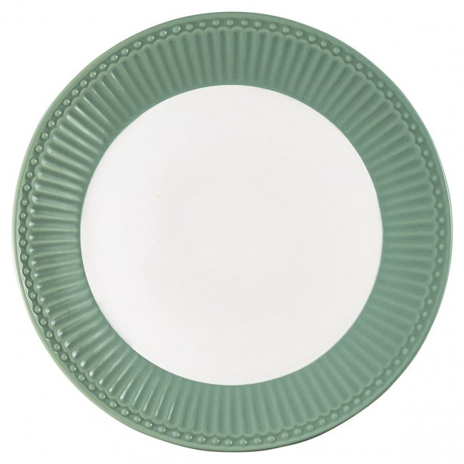 GreenGate Lunch Plate Alice dusty green Ø 23 cm - Click Image to Close