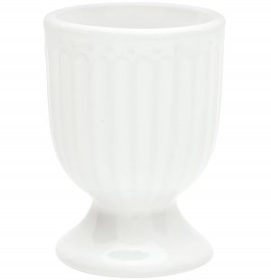 GreenGate Egg cup Alice white Ø 5 cm H 6.5 cm