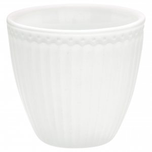 GreenGate beker (latte cup) Alice wit 300 ml - Ø 10 cm