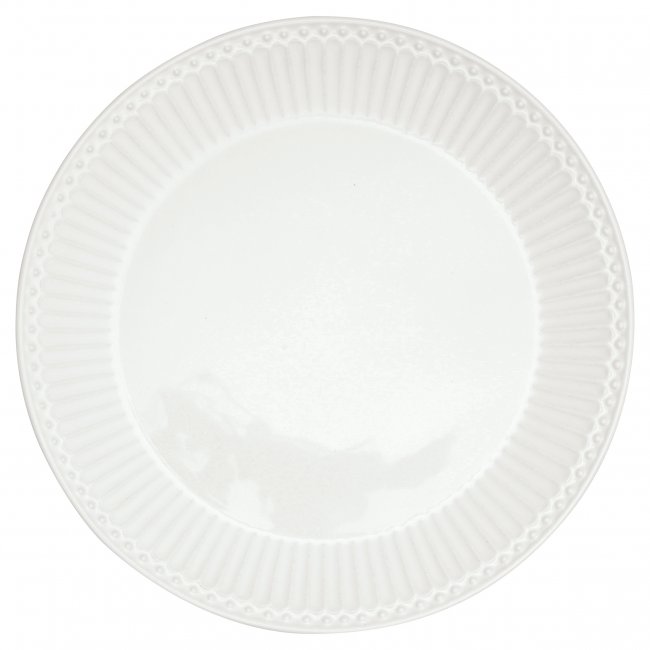 GreenGate Ontbijtbord Alice wit Ø 23 cm | Wit servies - Klik op de afbeelding om het venster te sluiten