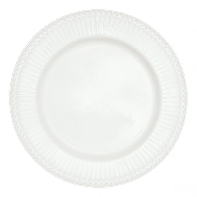 GreenGate Speiseteller - Dinnerplate Alice white Ø 26.5 cm - zum Schließen ins Bild klicken