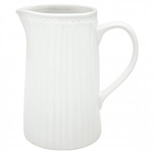 GreenGate Schenkkan Alice wit (1 liter) H 17.6 cm