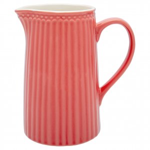 GreenGate Porzellan Krug - Jug Alice Coral (1 liter) H 17.6 cm