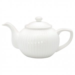 GreenGate Teekanne - Teapot Alice white 1 liter - Ø 17.5 cm