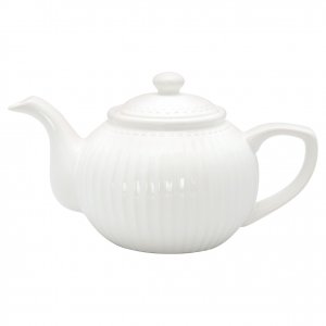 GreenGate Teapot Alice white 1 liter - Ø 17.5 cm