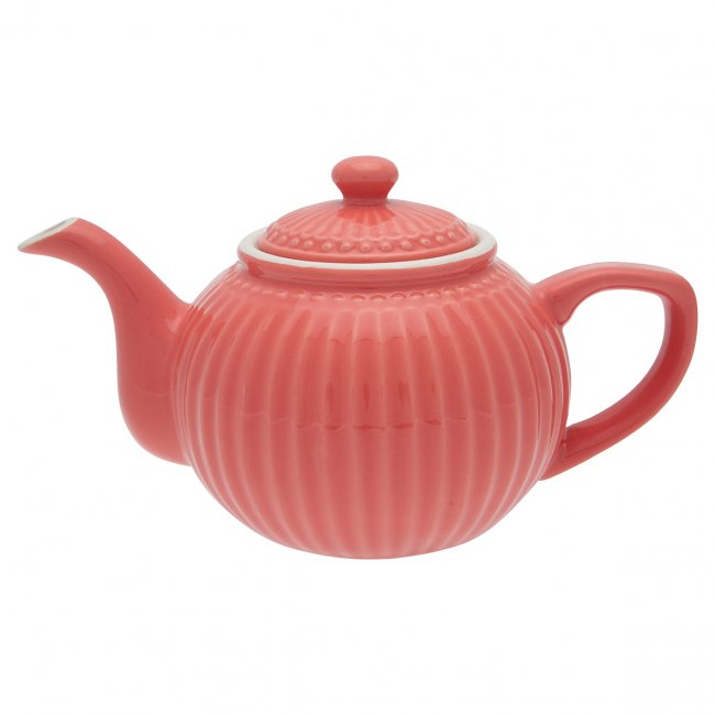 GreenGate Theepot Alice coral 1 liter - Ø 17.5 cm - Klik op de afbeelding om het venster te sluiten