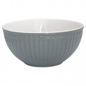 GreenGate Cereal bowl Alice Nordic Stone grey Ø 14 cm | 500 ml