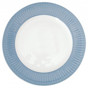 GreenGate Dinner plate Alice Nordic Sky blue Ø 26.5 cm