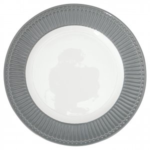GreenGate Dinner plate Alice Nordic Stone grey Ø 26.5 cm