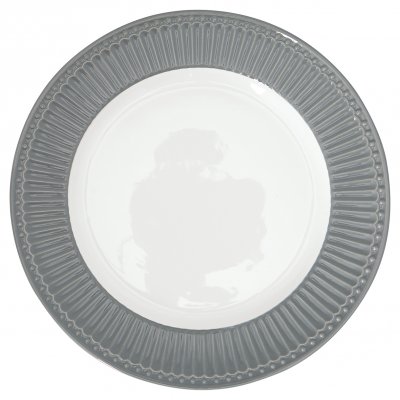 GreenGate Dinerbord Alice Nordic Stone Grey Ø 26.5 cm