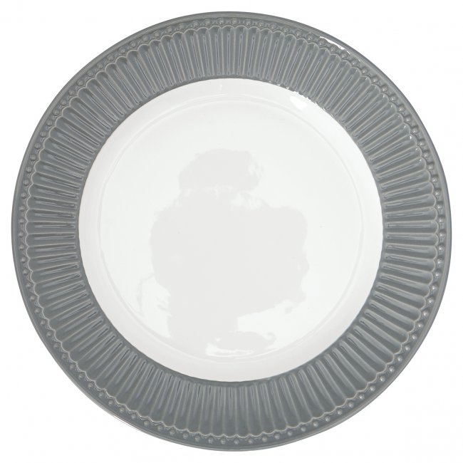 GreenGate Dinerbord Alice Nordic Stone Grey Ø 26.5 cm - Klik op de afbeelding om het venster te sluiten