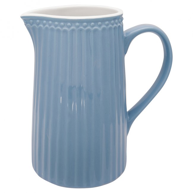 GreenGate Schenkkan Alice Nordic Sky blauw (1 liter) H 17.6 cm - Klik op de afbeelding om het venster te sluiten