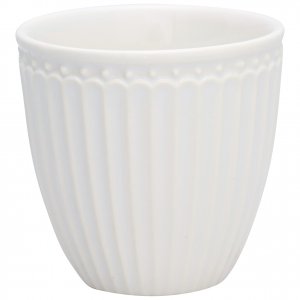 GreenGate Mini latte cup (espresso becher) Alice white 125 ml - H 7 cm - Ø 7 cm