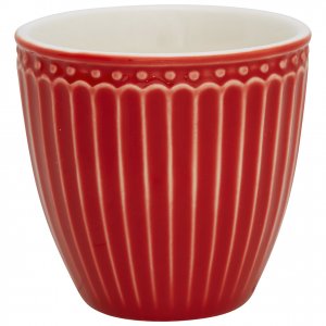 GreenGate Mini latte cup (espresso becher) Alice red 125 ml - H 7 cm - Ø 7 cm