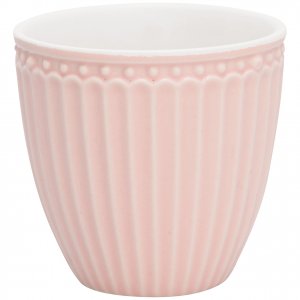 GreenGate Mini latte cup (espressokopje) Alice lichtroze 125 ml - H 7 cm - Ø 7 cm