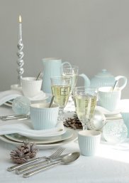 GreenGate Mini latte cup (espresso cup) Alice pale blue 125 ml - H 7 cm - Ø 7 cm