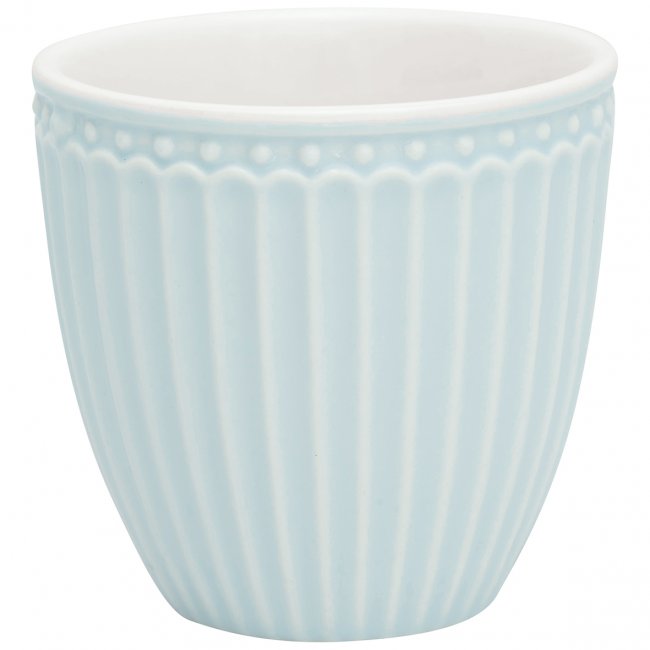 GreenGate Mini latte cup (espressokopje) Alice lichtblauw 125 ml - H 7 cm - Ø 7 cm - Klik op de afbeelding om het venster te sluiten