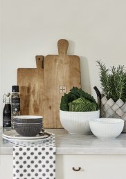 GreenGate Serveerschalen Alice wit (serviesset van 2) 2 liter - Ø 20.5 cm