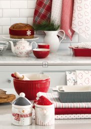 GreenGate Servierschalen (Servierschüssel-Set) Alice red (2er Set) 2 liter - Ø 20.5 cm