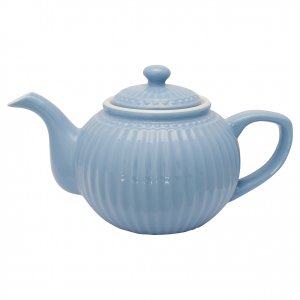 GreenGate Teekanne Alice Nordic sky blue 1 liter - Ø 17.5 cm