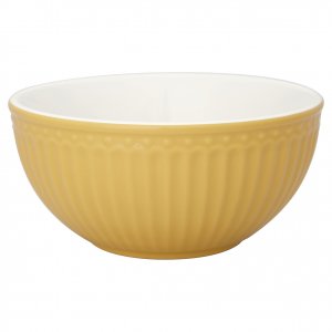 GreenGate Cereal bowl Alice honey mustard Ø 14 cm | 500 ml