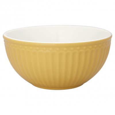 GreenGate Cereal bowl Alice honey mustard Ø 14 cm | 500 ml