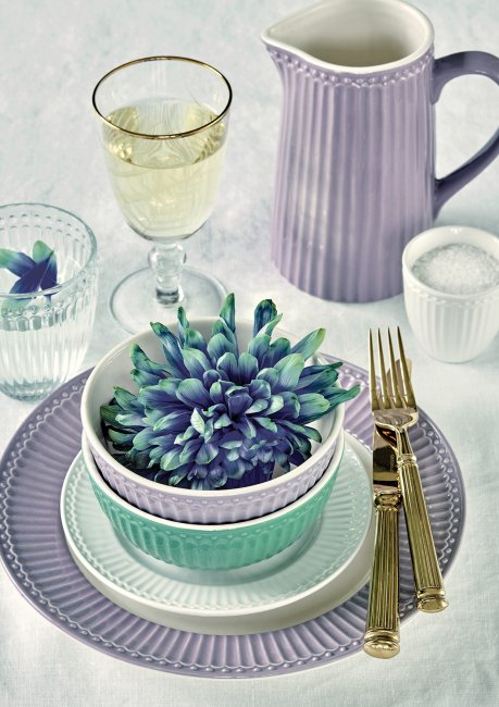 GreenGate Cereal bowl Alice lavender (purple) Ø 14 cm | 500 ml - Click Image to Close