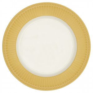 GreenGate Dinner plate Alice Honey mustard Ø 26.5 cm