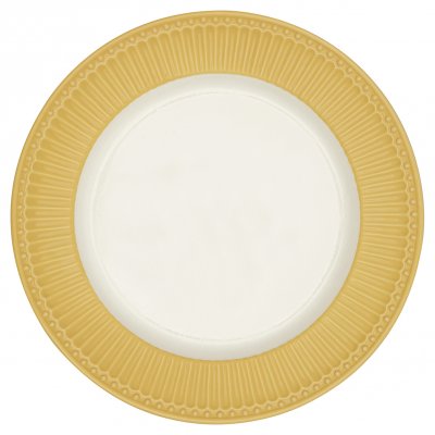 GreenGate Dinner plate Alice Honey mustard Ø 26.5 cm