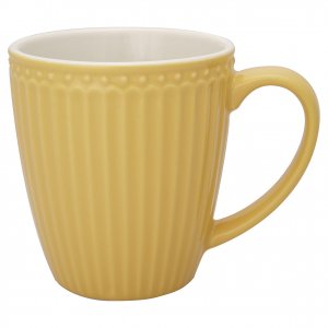 GreenGate Mug Alice honey mustard (yellow) 350 ml Ø 9 cm