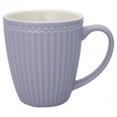 GreenGate Mug Alice lavender (purple) 350 ml Ø 9 cm