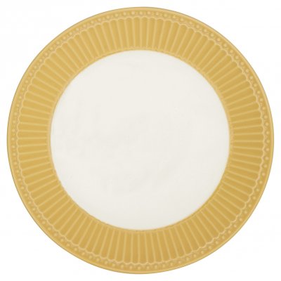 GreenGate Lunch Plate Alice Honey mustard Ø 23 cm