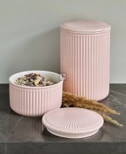 GreenGate Storage jar Alice pale pink (large) Ø 13.5 cm 1900ml