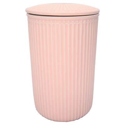 GreenGate Storage jar Alice pale pink (large) Ø 13.5 cm 1900ml