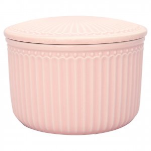 GreenGate Storage jar Alice pale pink (small) Ø 13.5 cm 800ml